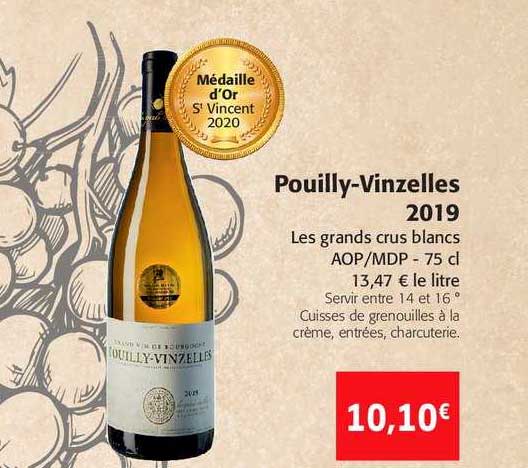 pouilly vinzelles 2019 les grands crus blancs