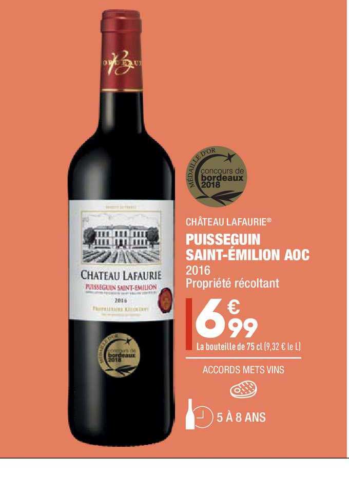 puisseguin saint émilion aoc château lafaurie