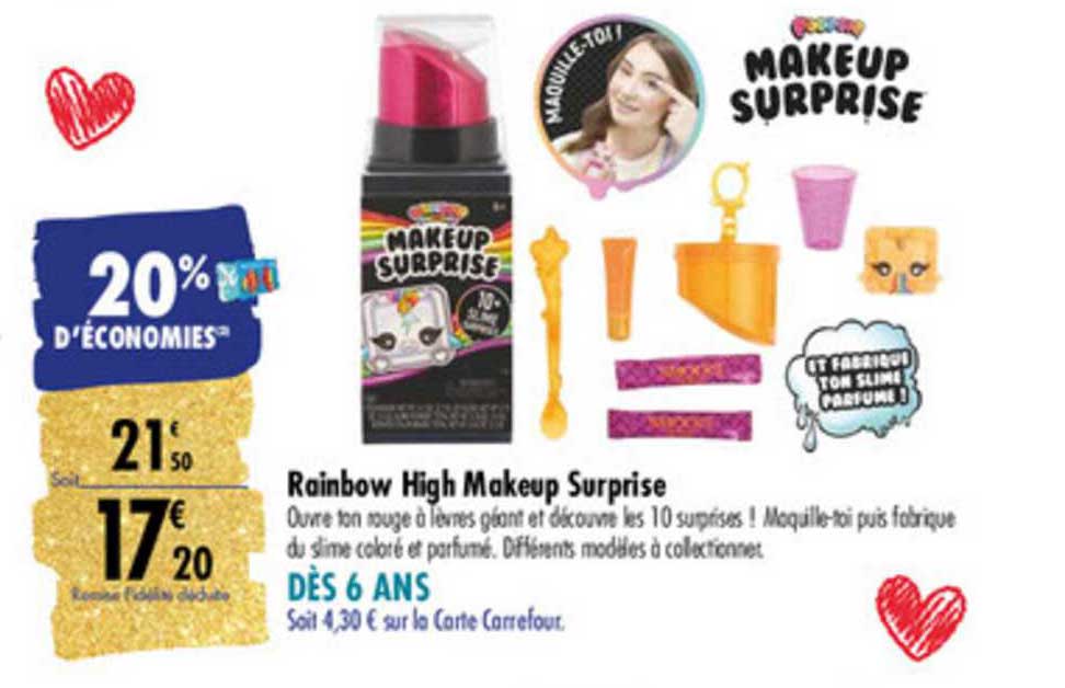 rainbow high makeup suprise