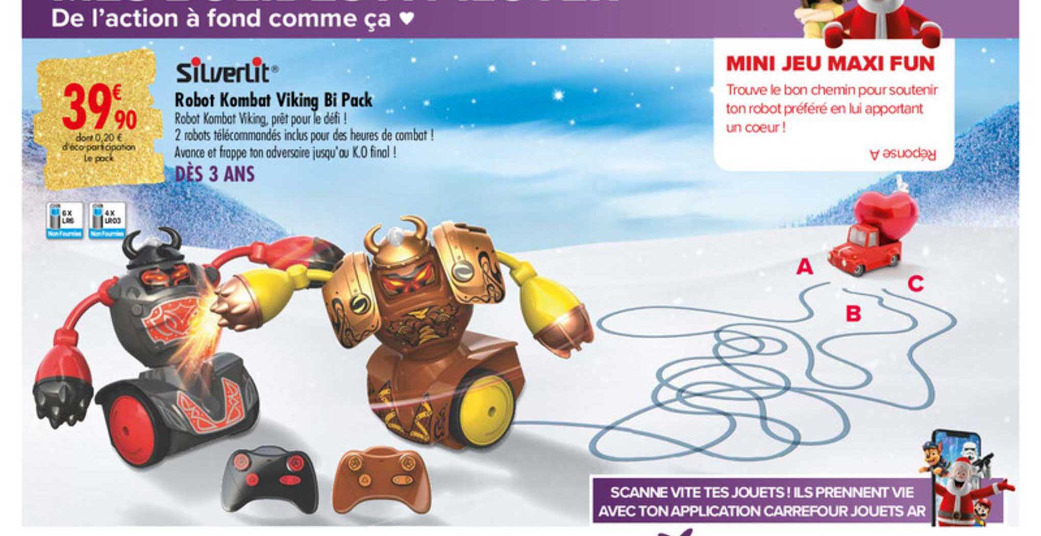 robot kombat viking bi pack sliverlit