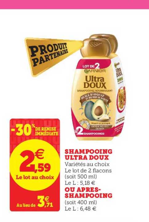 Shampooing Ultra Doux Ou Après Shampooing -30% Remise Immédiate