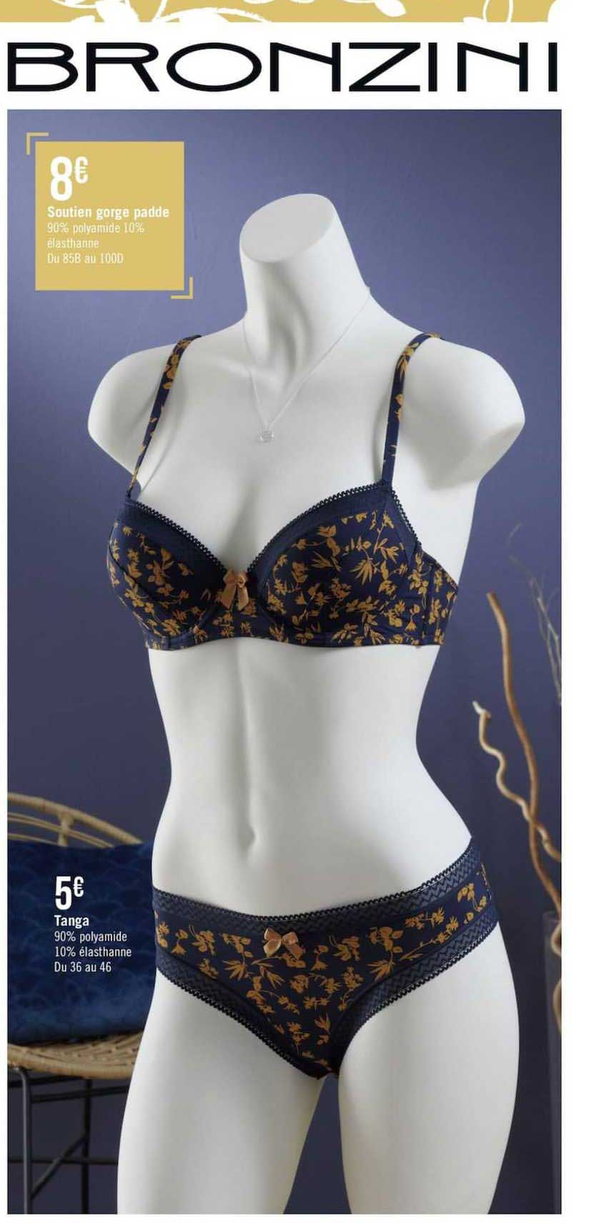 soutien gorge padde tanga