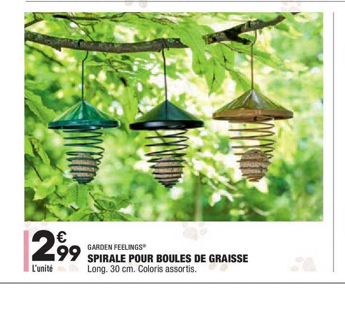 spirale pour boules de graisse garden feelings