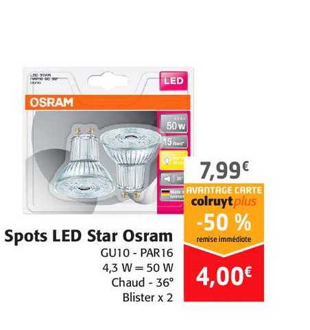 Spots Led Star Osram -50% Remise Immédiate