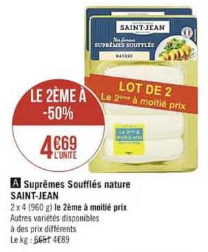 suprêmes soufflés nature saint jean