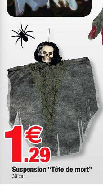 suspension tête de mort