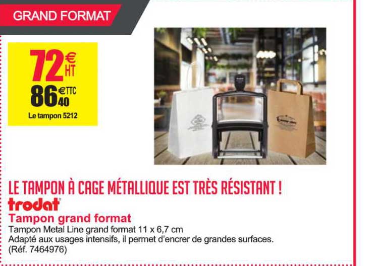 tampon grand format trodat