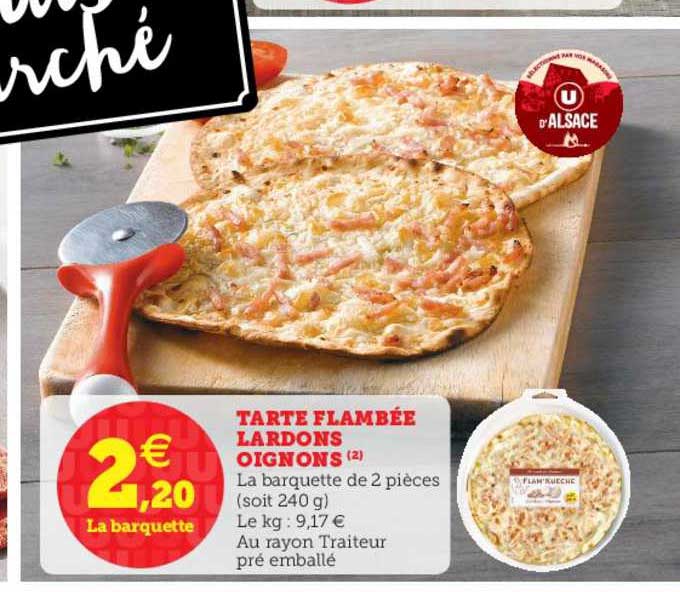 tarte flambée lardons oignons