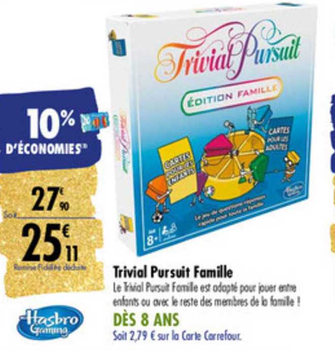 trivial pursuit famille hasbro gaming