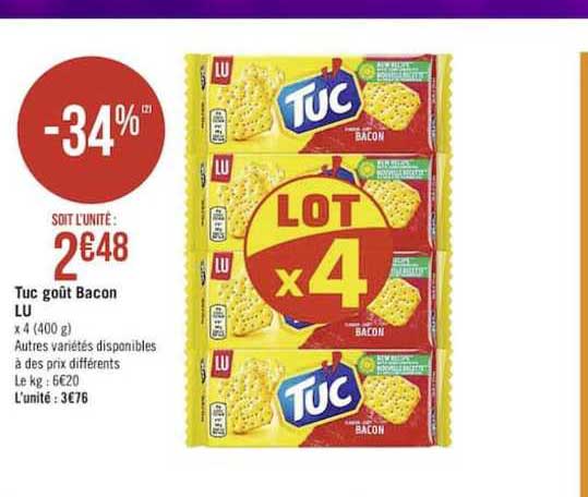 Tuc Goût Bacon Lu
