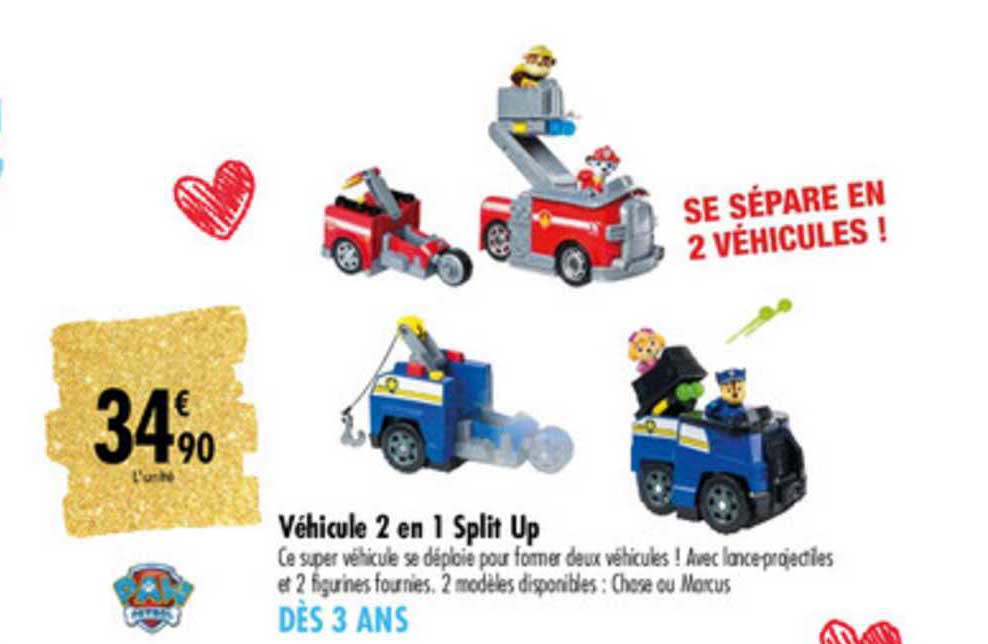 véhicule 2 en 1 split up