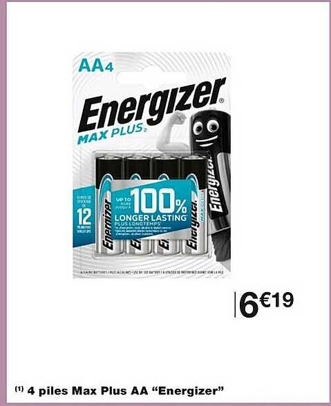 4 Piles Max Plus Aa "nergizer"