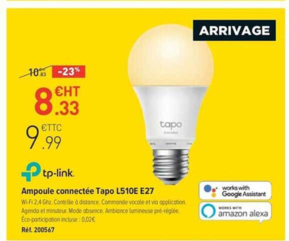 ampoule connectée tapo l510e e27 tp-link