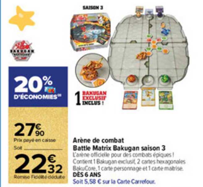 arène de combat battle matrix bakugan saison 3