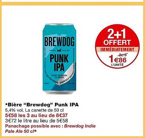 bière "brewdog" punk ipa