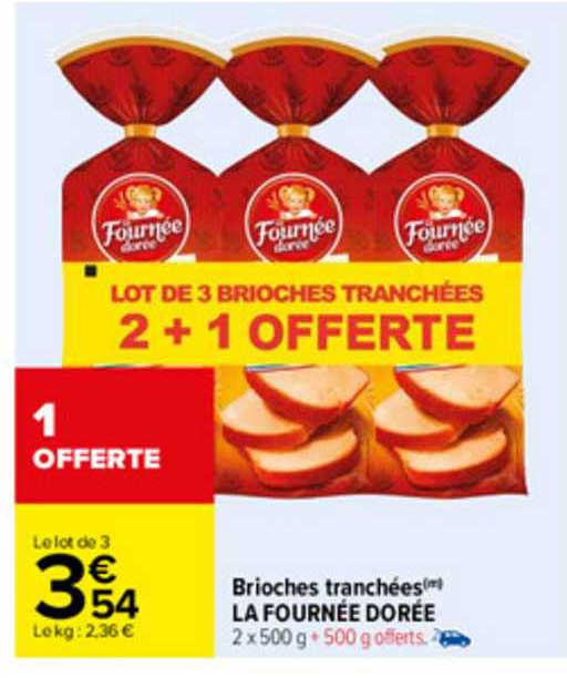brioches tranchées la fournée dorée