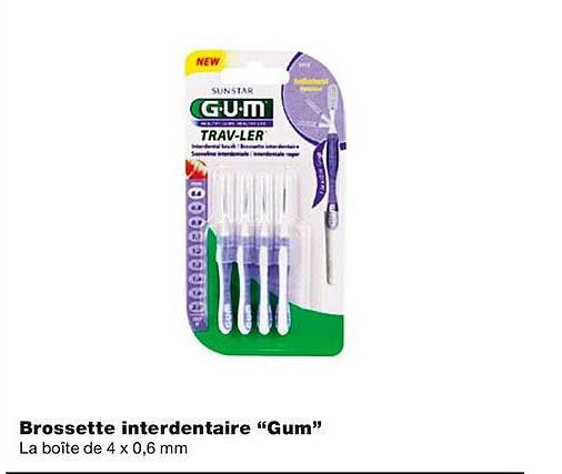 brossette interdentaire "gum"