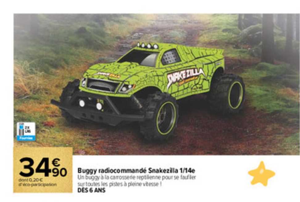 buggy radiocommandé snakezilla 1-14e
