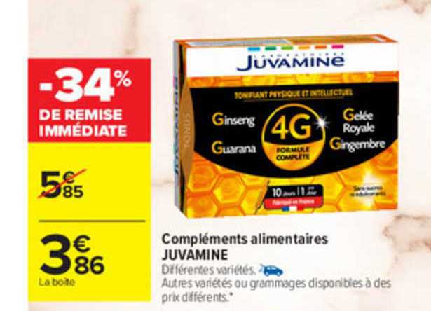 complément alimentaires juvamine
