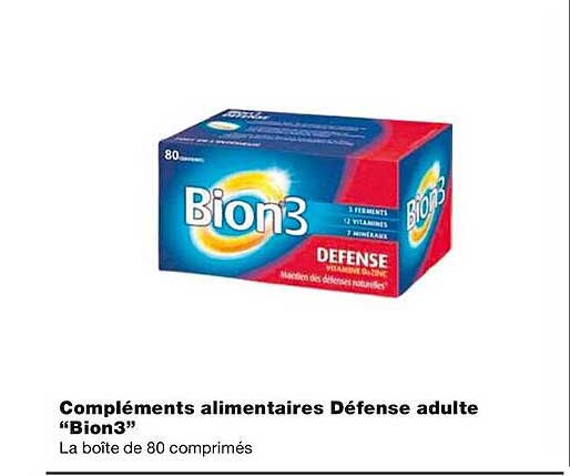 compléments alimentaires défense adulte "bion3"