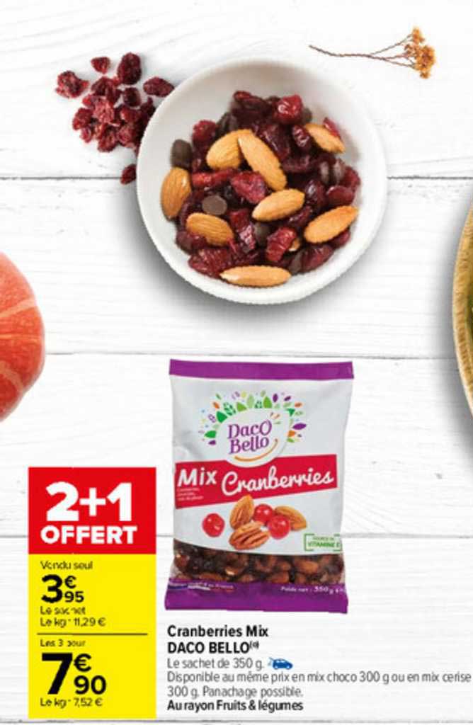 cranberries mix daco bello