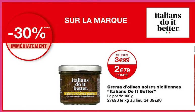 Crema D'olives Noires Siciliennes "italians Do It Better"