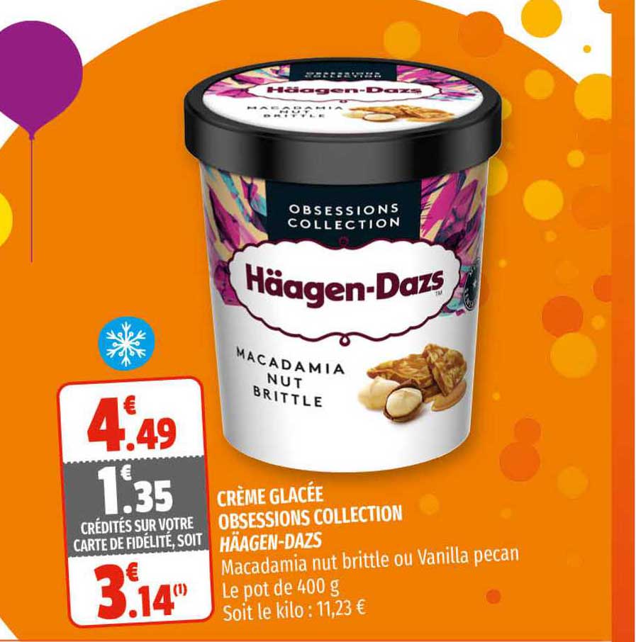 crème glacée obsession collection häagen-dazs