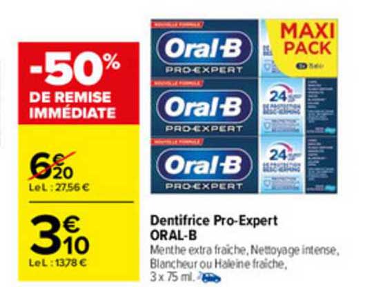 dentifrice pro-expert oral-b