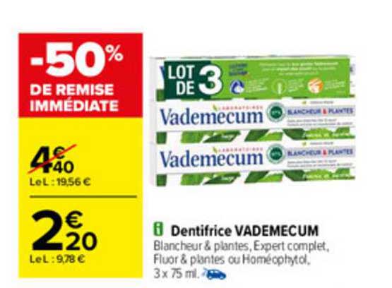 Dentifrice Vademecum