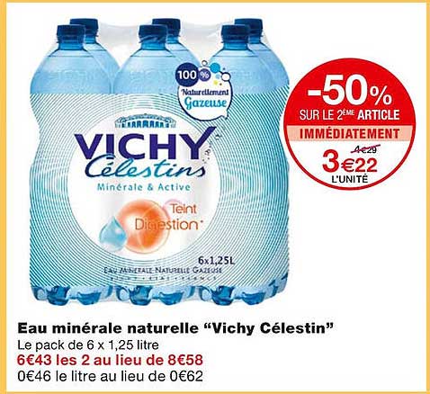 eau minérale naturelle "vichy célestin"