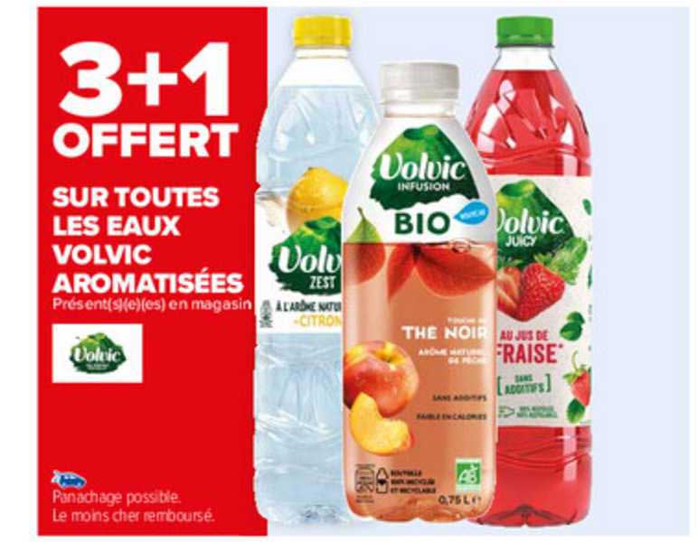 eaux volvic aromatisées