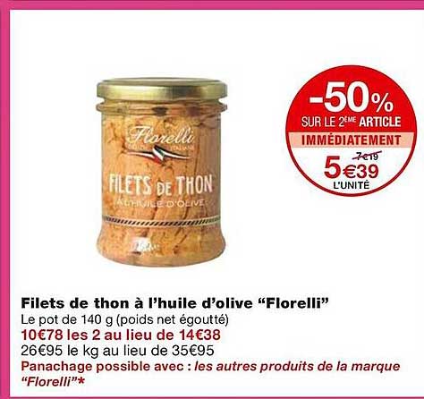 Filets De Thon à L'huile D'olive "florelli"