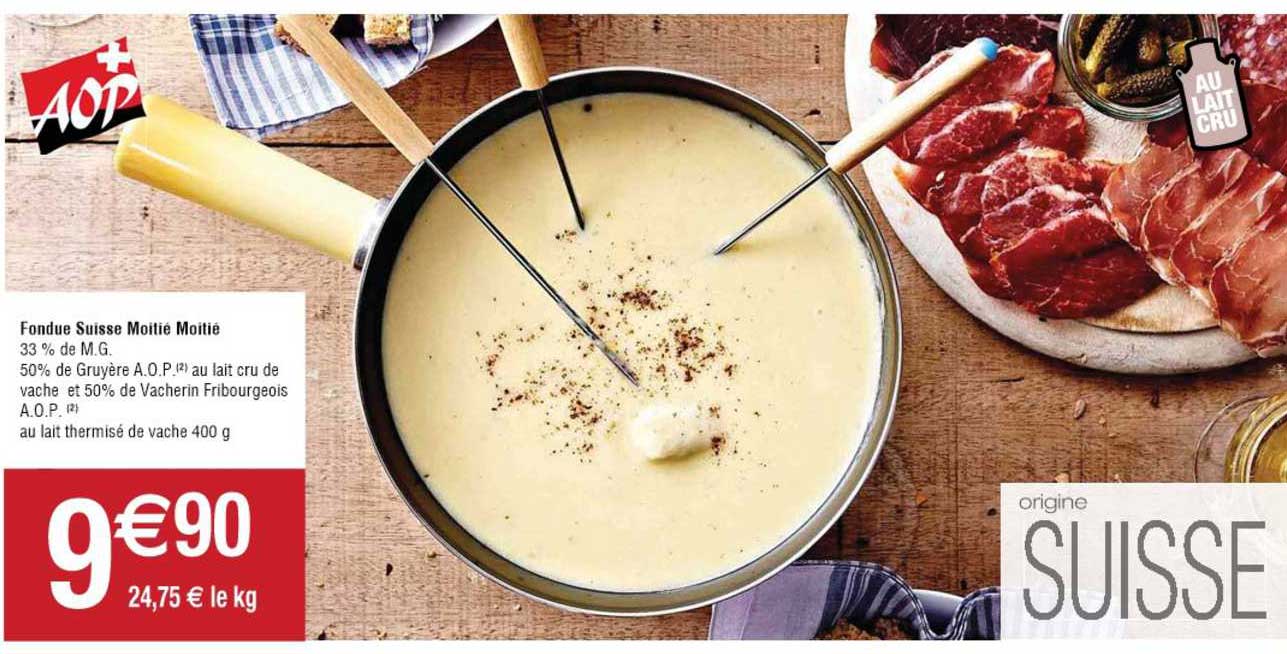 fondue suisse moitié moitié