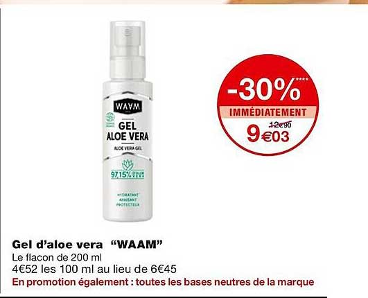 gel d'aloé vera "waam"