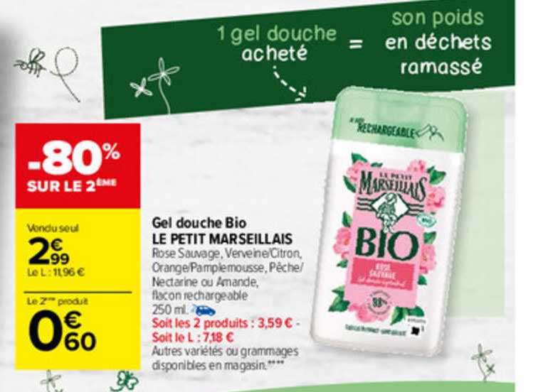 Gel Douche Bio Le Petit Marseillais