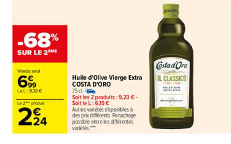 huile d'olive vierge extra costa d'oro