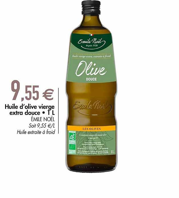 huile d'olive vierge extra douce 1 l émile noël