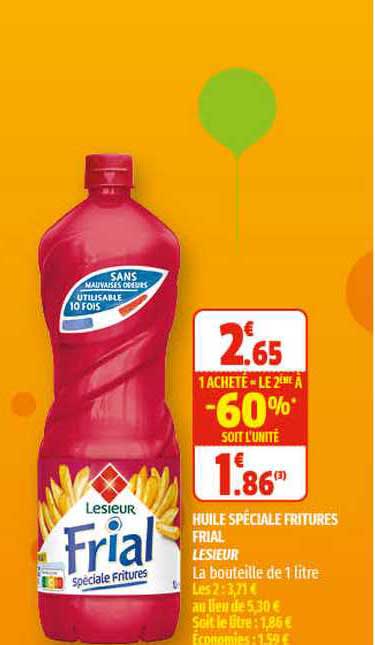 huile spéciale fritures frial lesieur