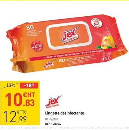 jex lingette désinfectante