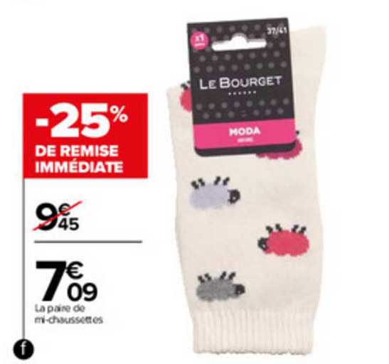 la paire de mi-chaussettes