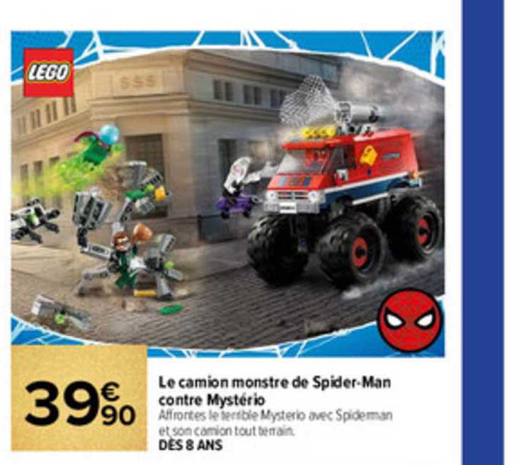 le camion monstre de spider-man contre mystério
