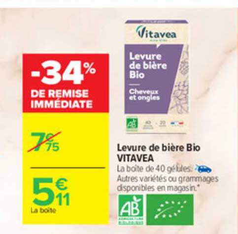 levure de bière bio vitavea