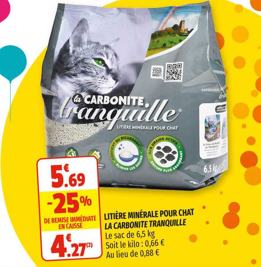 Litière Minérale Pour Chat La Carbonite Tranquille