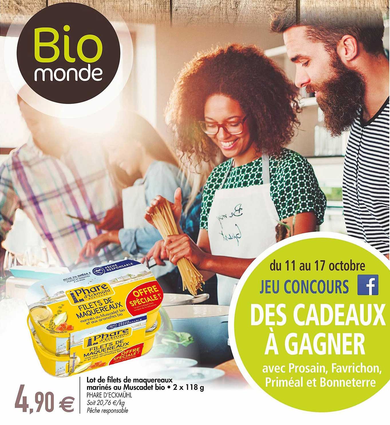 lot de filets de maquereaux marinés au muscadet bio 2 x 118 g phare d'echmühl