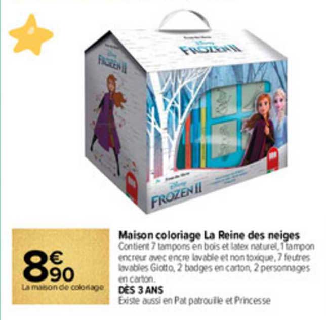 Maison Coloriage La Reine Des Neiges