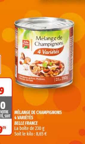 Mélange De Champignons 4 Variétés Belle France