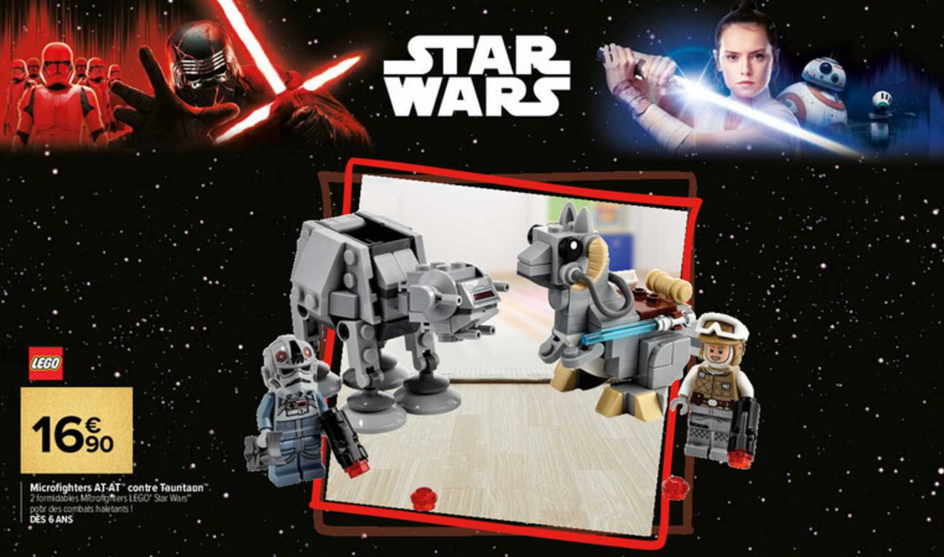 microfighters at-at contre tautaon lego