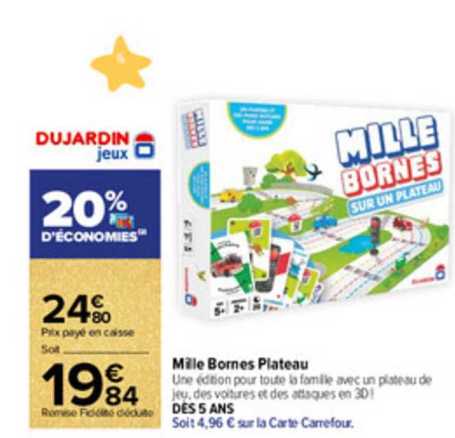 mille bornes plateau dujardin jeux
