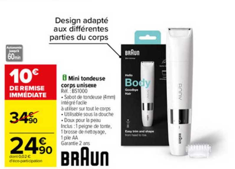 mini tondeuse corps unisexe braun