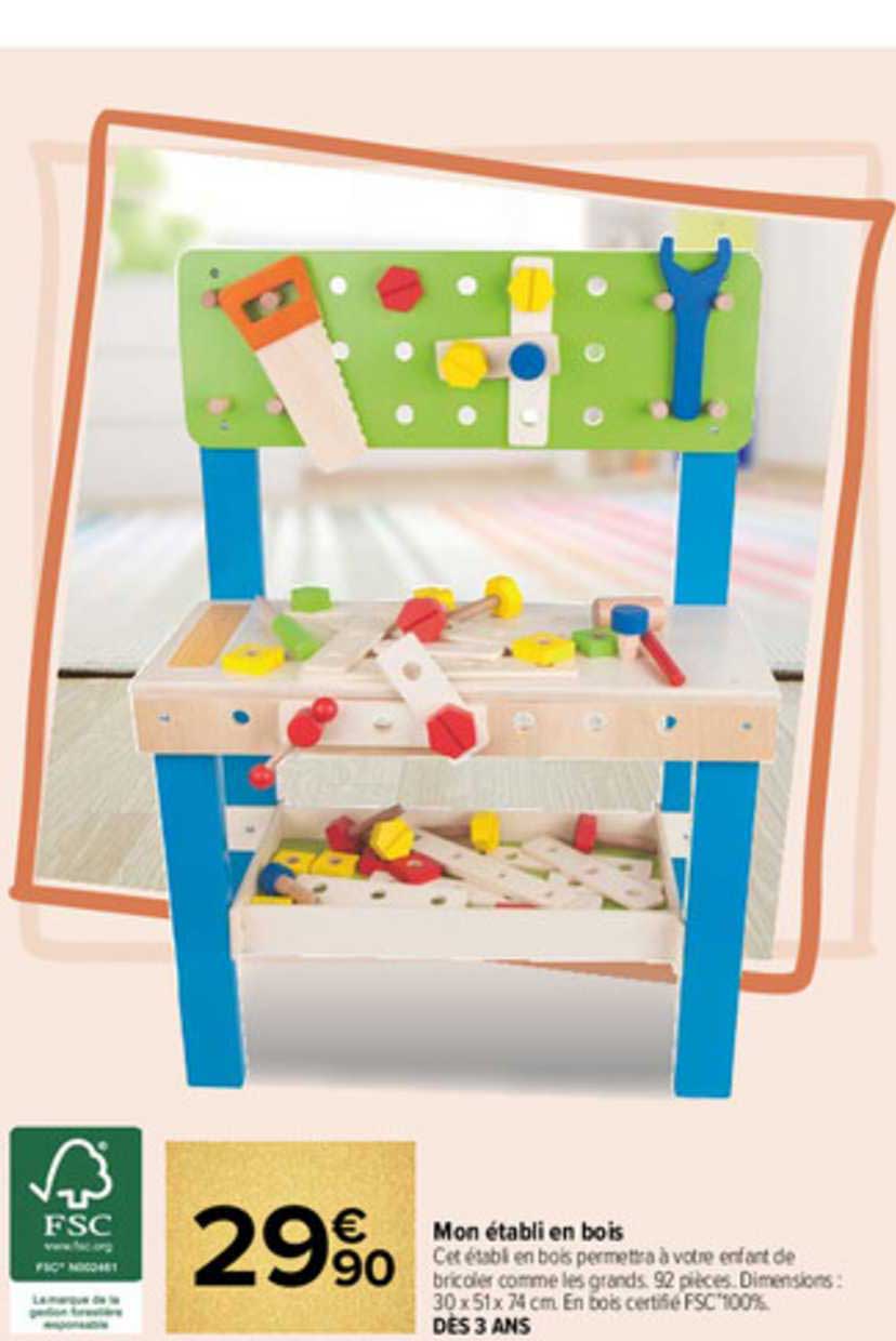 mon établi en bois